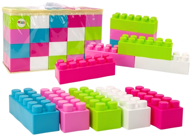 Large Construction Blocks Set with Stickers