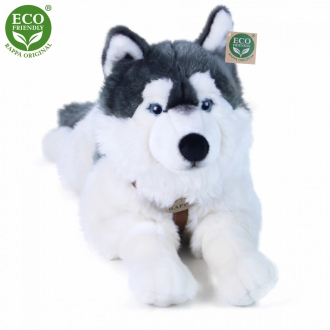 Plush Husky Dog with Harness - Eco-Friendly