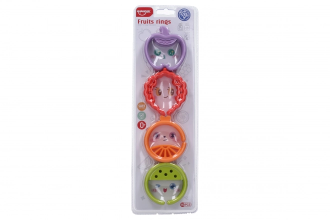 Fruit-Shaped Linking Rings Toy