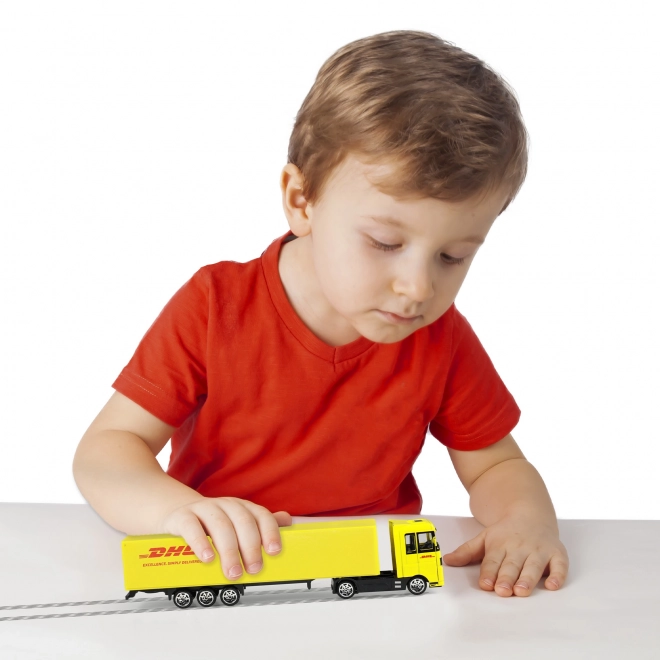 DHL Truck with Trailer Toy