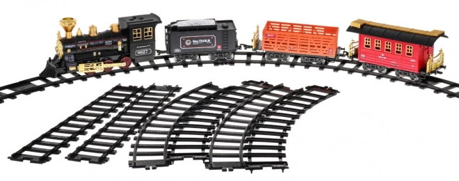 Large Train Set with Smoke Function for Kids 5+ Tracks and Train with Carriages