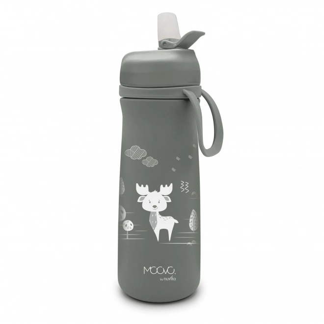 Insulated Drink Bottle for Kids Sage Green