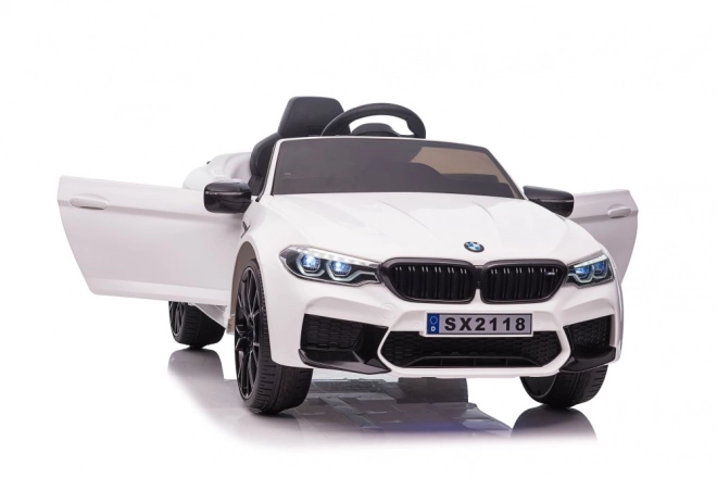 BMW M5 White Battery Operated Vehicle