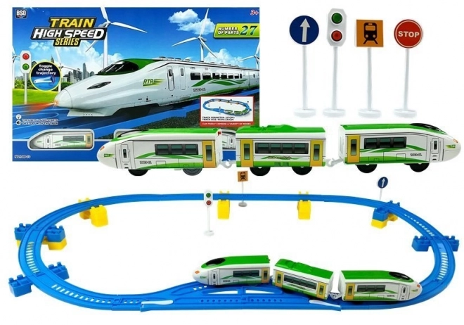 Battery Operated Train Set 27 Pieces