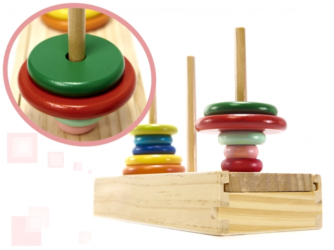 Wooden Tower Pyramid Stacker