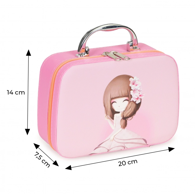 Children's Cosmetic Set with Mirror and UV LED Lamp