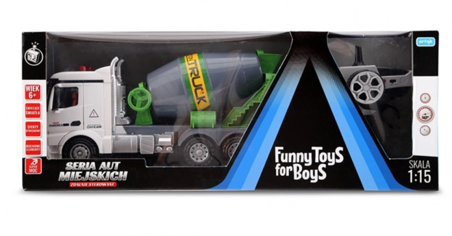 Remote Control City Cement Mixer for Boys