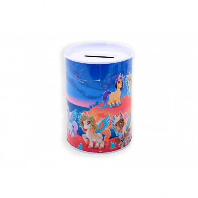 Unicorn Tin Money Box