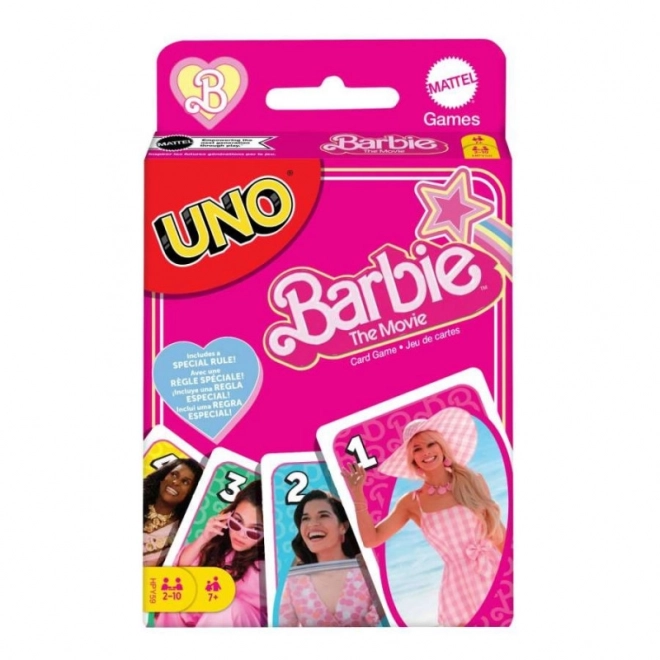 Uno Card Game with Barbie Movie Theme