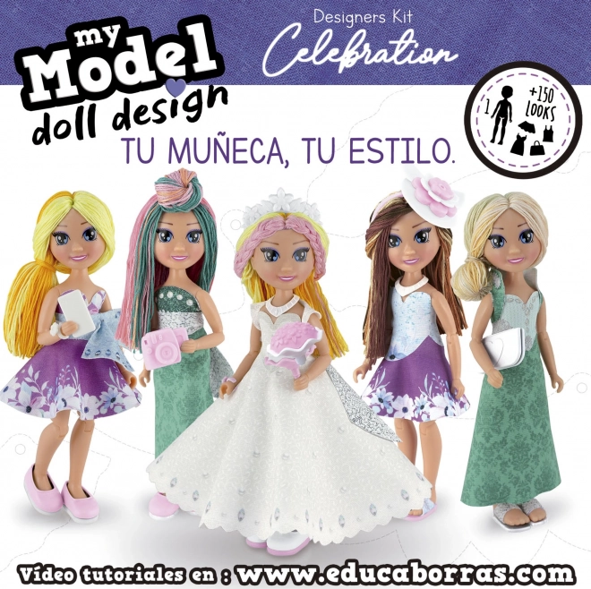 Educa Creative Set My Model Doll Design: Celebration