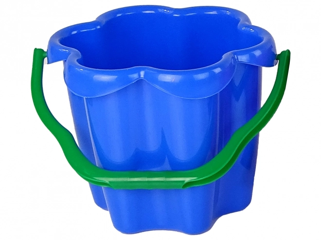 Pink Flower Shaped Sand Bucket – Blue