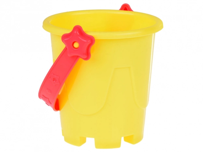 Colorful Sandbox Toy Set with Bucket and Molds