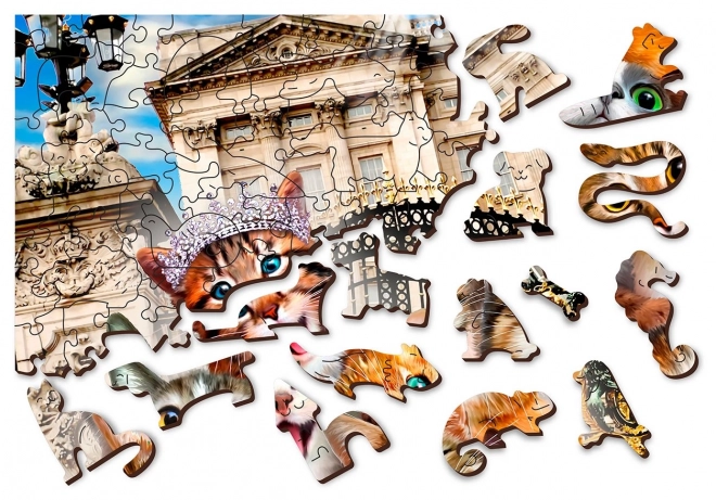 Wooden puzzle kittens in london 2-in-1, 300 pieces