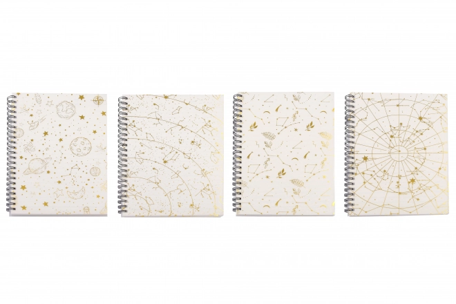 Zodiac Lined Spiral Notebook