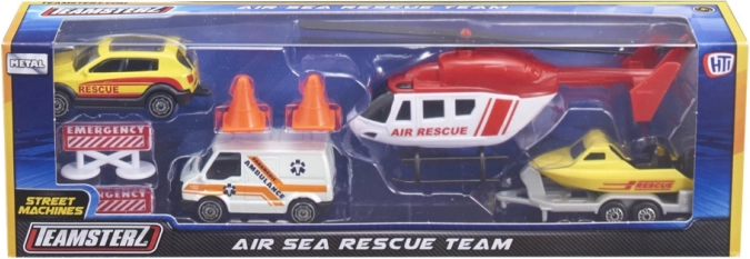 Equipaggiamento di soccorso completo in un unico set
