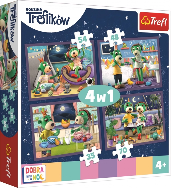 Trefl Puzzle 4-in-1 Goodnight Trefliki Evening Rituals