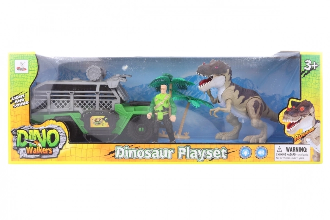 Battery Operated Dinosaur Playset