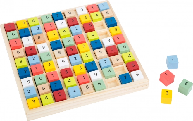 Wooden Sudoku Colorful Cubes