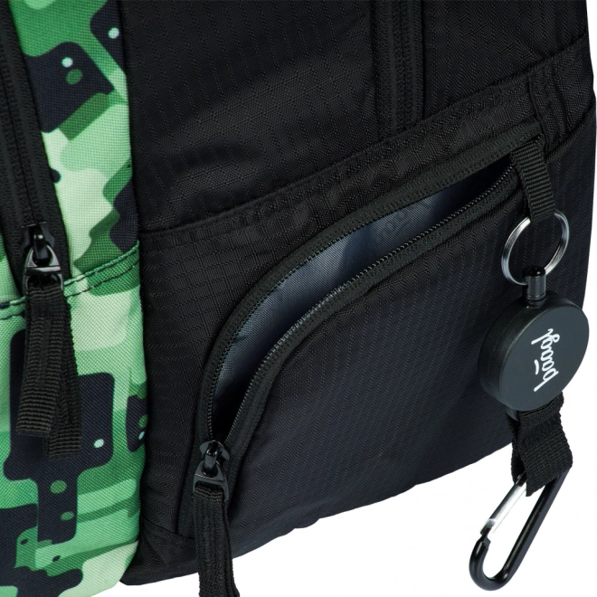 Baagl backpack green with organizational features