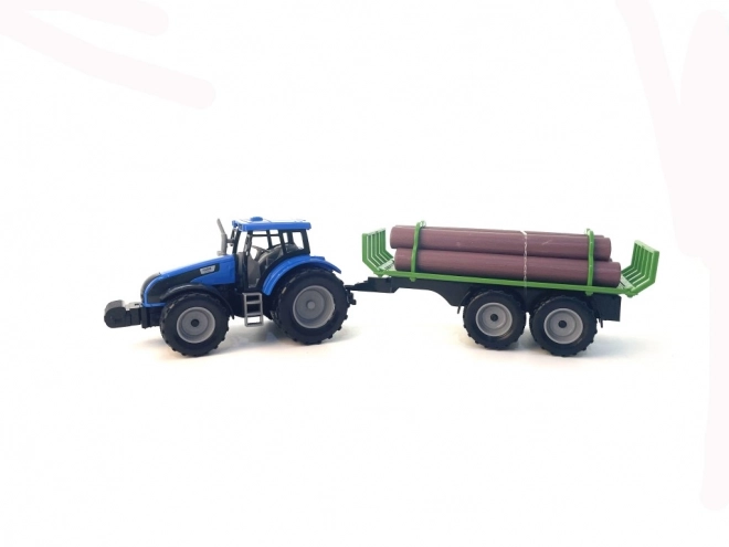 Jouet Tracteur avec Remorque à Rondins pour Enfants