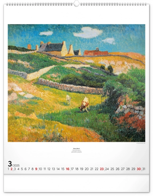 Notique Wall Calendar Impressionism 2025