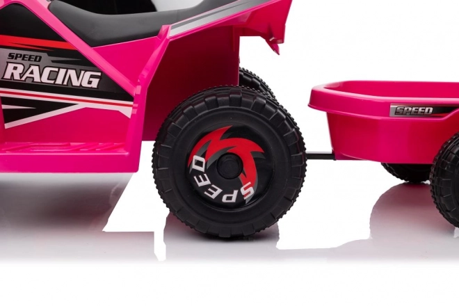 Fekete pedálos gokart széles felfújható kerekekkel
