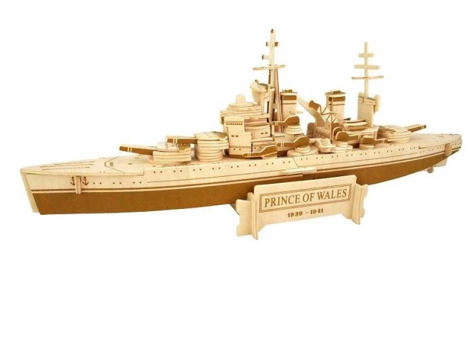 Battle Ship Prince of Wales Wooden 3D Puzzle