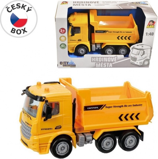 Bouwauto met vliegwiel voor kinderen 16 cm