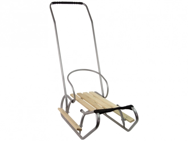 Metal Sled with Push Handle and Backrest