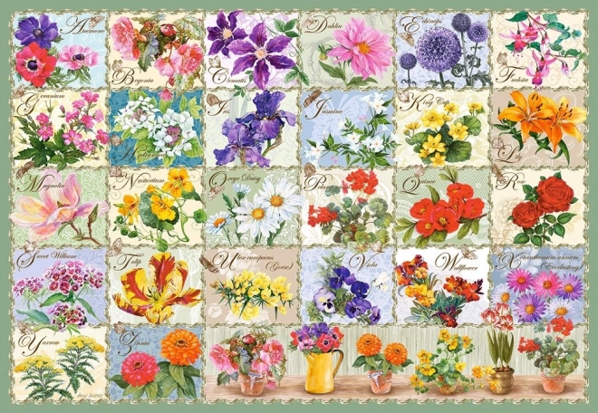 Vintage Flowers 1000 Piece Puzzle