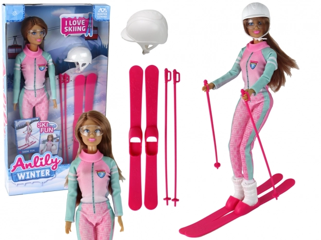 Anlily Ski Doll Set