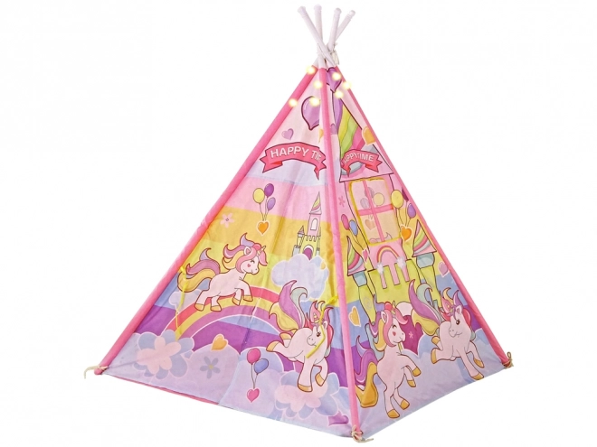 Unicorn Kids Play Tent with Lights