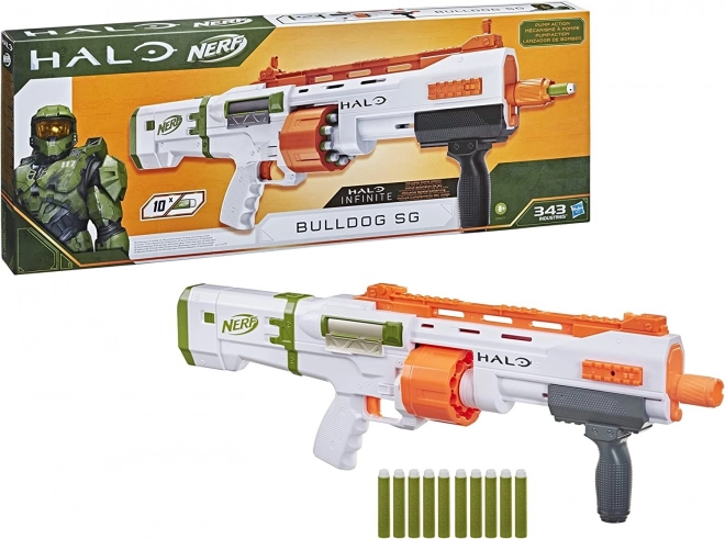 Nerf Halo Bulldog Combat Shotgun Blaster