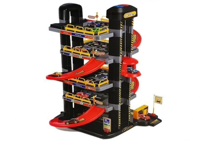 5-Level Battery-Operated Toy Parking Garage with Lights and Elevator