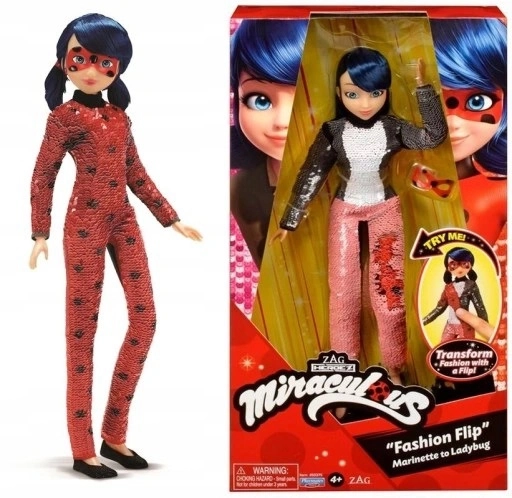 Miraculous Fashion Flip Ladybug Doll