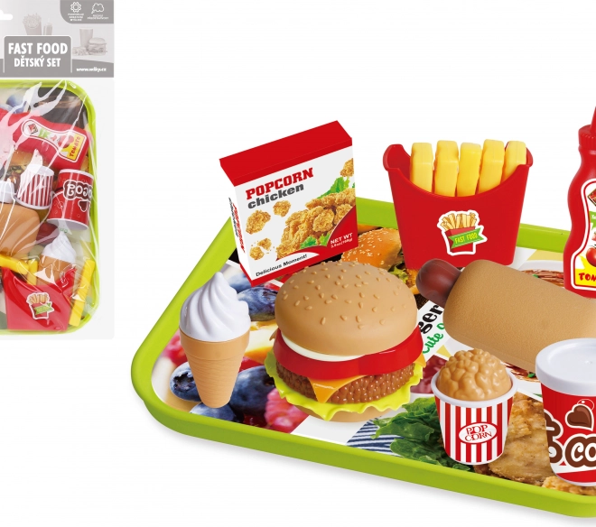 Ensemble de jeu Fast Food avec plateau pour enfants