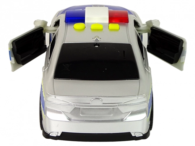 Police Car Toy with Friction Drive Sounds and Lights