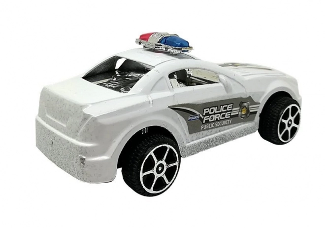 Police Car Toy Set with Pull Back Action