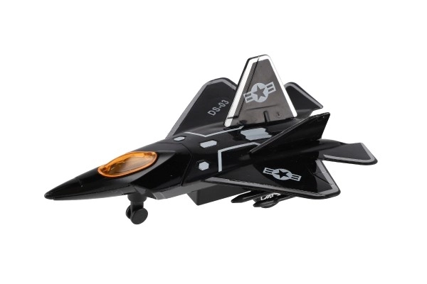 Pull-Back Metal and Plastic Fighter Jet Toy