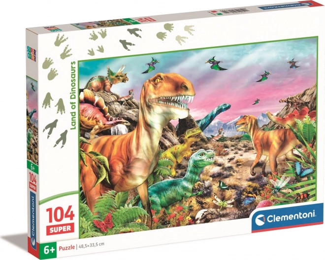 Clementoni Dinosaur Land Puzzle 104 Pieces