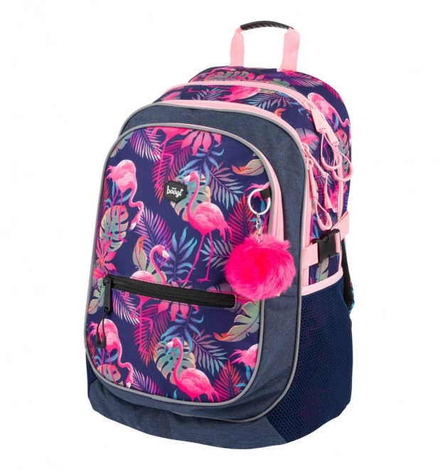 School Backpack Flamingo