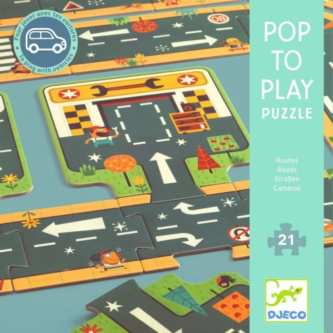 Djeco Roadway Floor Puzzle