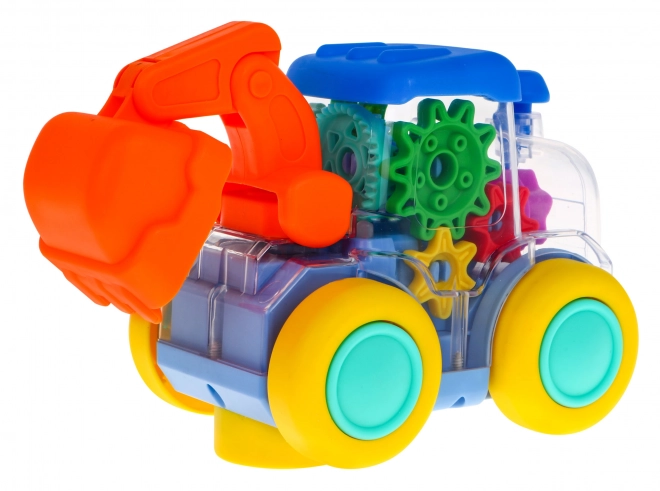 Interactive Colorful Excavator with Drive for Kids 3+