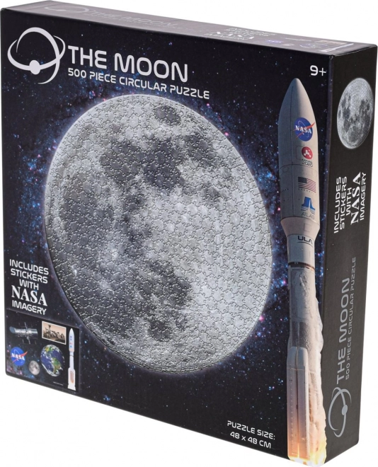 NASA Moon Circular Puzzle 500 Pieces