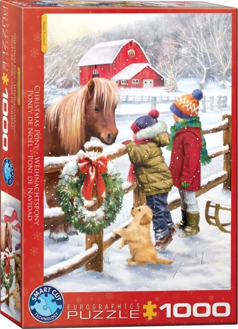 Eurographics Christmas Pony Puzzle 1000 Pieces