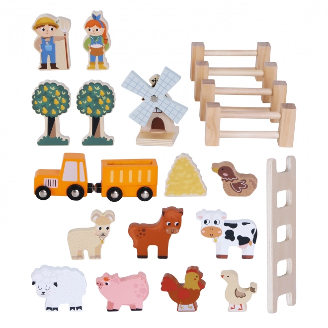 Wooden Portable Activity Farm