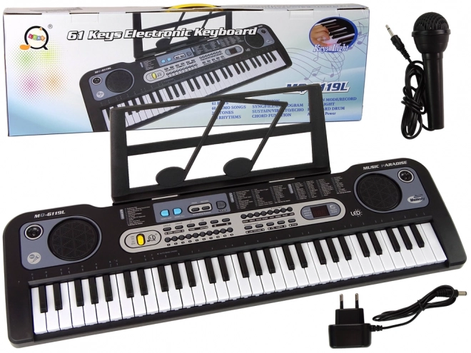 Interactive Keyboard with Microphone for Kids