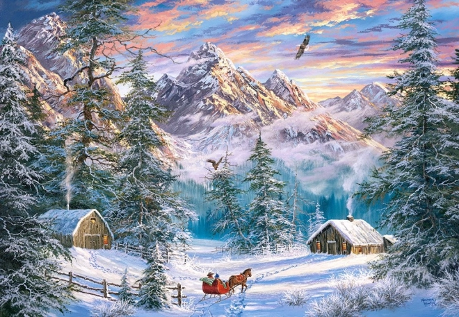 Castorland Christmas in the Mountains Puzzle 1000 Pieces