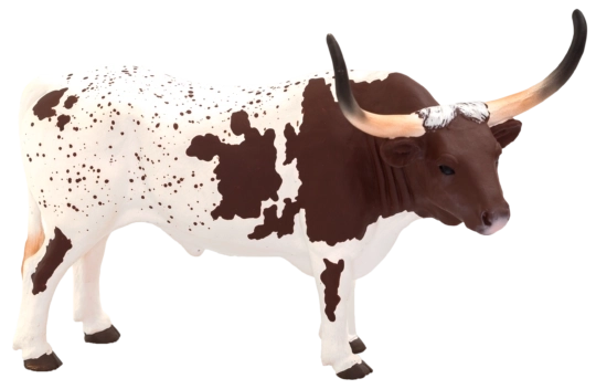 Realistic Texas Longhorn Bull Figure