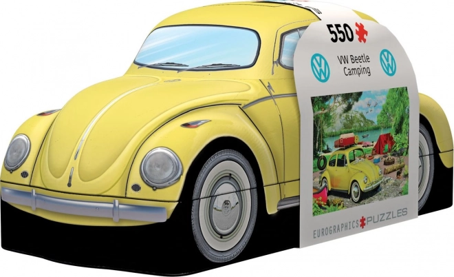 Volkswagen Beetle Camping Puzzle in Tin Box 550 Pieces